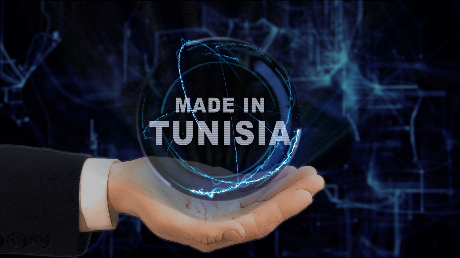Peint main montre concept hologramme Made in Tunisie sa main
